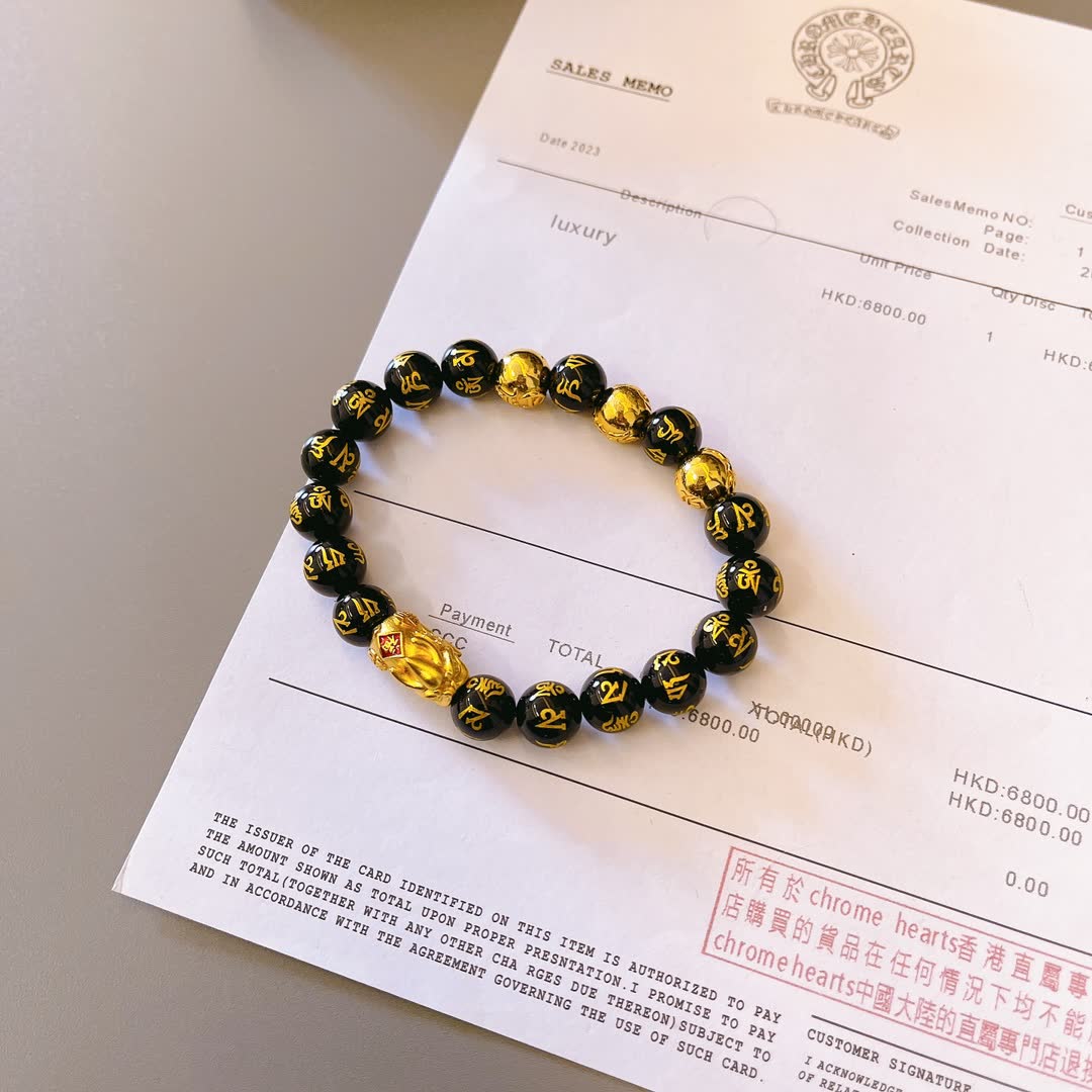 Chrome Hearts Cinnabar Buddha Bracelet